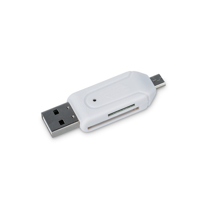 Forever USB OTG Card Reader USB & microUSB / SD & micro SD in the group HOME ELECTRONICS / Storage media / Memory card reader at TP E-commerce Nordic AB (38-72419)