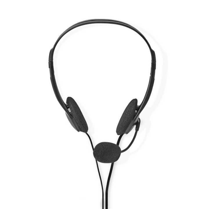 Nedis PC Headset | On-Ear | Stereo | 2x 3.5 mm | Fold-Away Microphone | Black in the group COMPUTERS & PERIPHERALS / Computer accessories / Headset at TP E-commerce Nordic AB (38-72721)