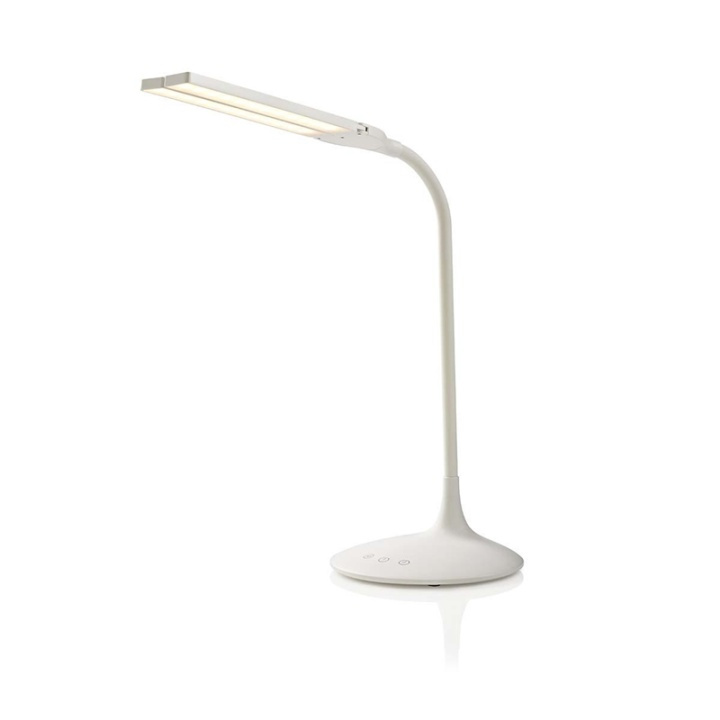 Nedis LED Desk Lamp | Dimmable | 280 lm | Rechargeable | Touch Function | White in the group HOME ELECTRONICS / Lighting / Table lamps at TP E-commerce Nordic AB (38-72789)