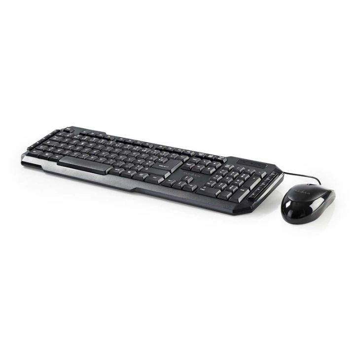 Mouse and Keyboard Set | Wired | Mouse and keyboard connection: USB | 800 dpi | Belgian | BE Layout in the group COMPUTERS & PERIPHERALS / Mice & Keyboards / Keyboards / Combo packs at TP E-commerce Nordic AB (38-72899)