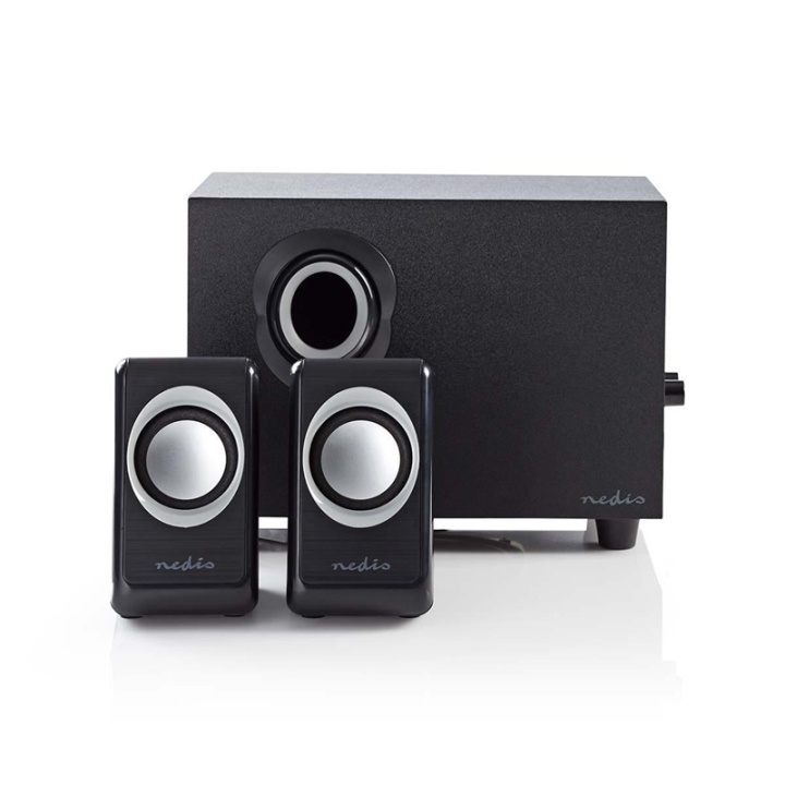 Nedis PC Speaker | 2.1 | 33 W | 3.5 mm Male | USB Powered | Volume control in the group COMPUTERS & PERIPHERALS / Computer accessories / Speakers at TP E-commerce Nordic AB (38-72920)