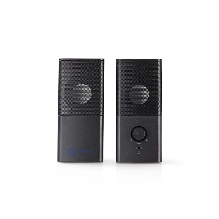Nedis Gaming Speaker | Speaker channels: 2.0 | USB Powered | 3.5 mm Male | 18 W | Without Lighting | Volume control | Connection output: 1x 3.5 mm Audio Out in the group COMPUTERS & PERIPHERALS / Computer accessories / Speakers at TP E-commerce Nordic AB (38-72921)