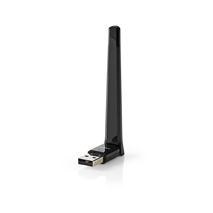 Nedis Network Dongle | Wi-Fi | AC600 | 2.4/5 GHz (Dual Band) | USB2.0 | Wi-Fi speed total: 600 Mbps | Windows 10 / Windows 7 / Windows 8 in the group COMPUTERS & PERIPHERALS / Network / Network cards / USB wireless at TP E-commerce Nordic AB (38-72931)