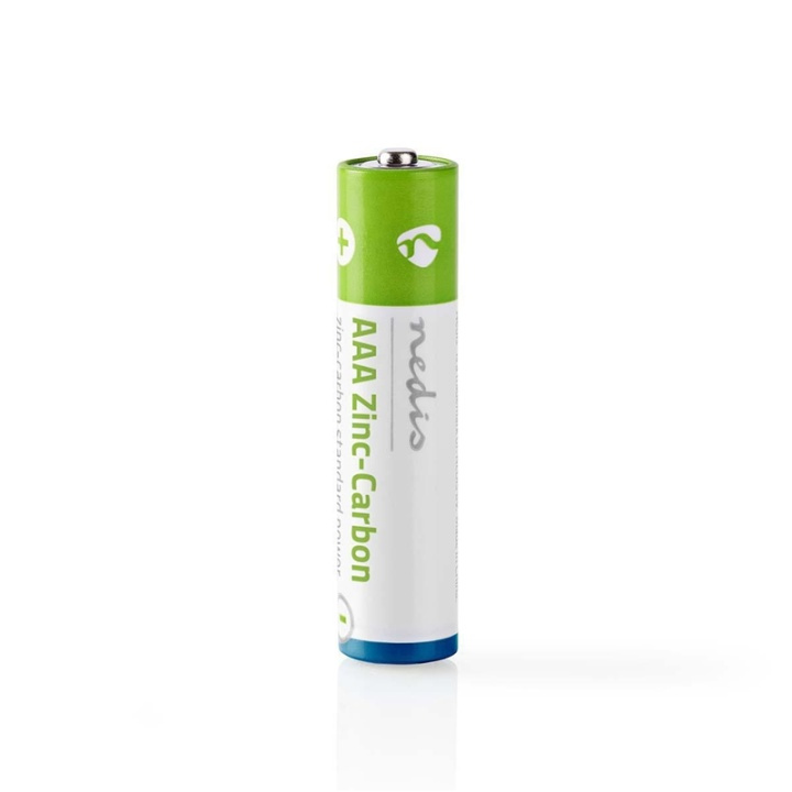 Nedis Zinc-Carbon Battery AAA | 1.5 V DC | Zinkkol | 4-Blister | R03 | Various Devices | Blue / Green in the group HOME ELECTRONICS / Batteries & Chargers / Batteries / AAA at TP E-commerce Nordic AB (38-73002)