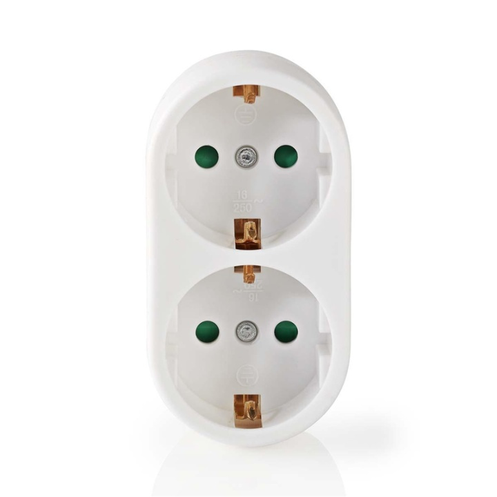 Nedis Power Socket Splitter | Type F (CEE 7/7) | 250 V AC 50 Hz | Type F (CEE 7/7) | 250 V AC 50/60 Hz | 16.0 A | 3500 W | White in the group HOME, HOUSEHOLD & GARDEN / Electricity & Lighting / Power strips at TP E-commerce Nordic AB (38-73053)