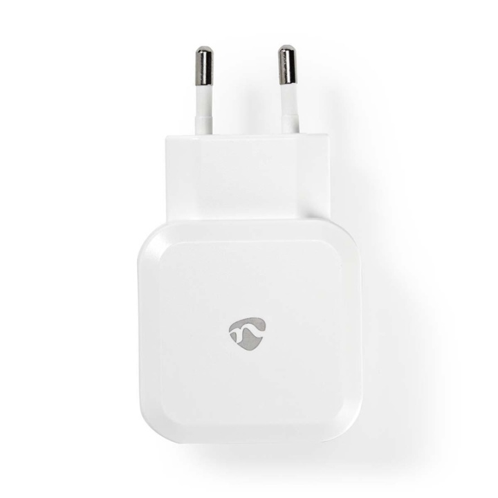 Nedis Wall Charger | Quick charge feature | 2x 2.4 A | Number of outputs: 2 | 2x USB-A | No Cable Included | Single Voltage Output | White in the group SMARTPHONE & TABLETS / Chargers & Cables / Wall charger / Wall charger USB at TP E-commerce Nordic AB (38-73063)