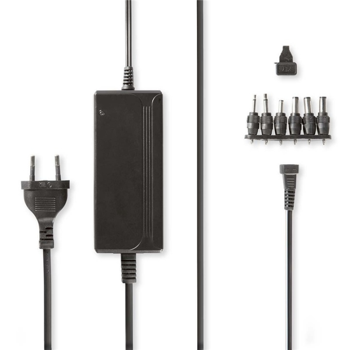 Nedis Universal AC Power Adapter | 36 W | 5 - 15 V DC | 3.60 m | 2.4 - 3.0 A | 6 plug(s) | Black in the group COMPUTERS & PERIPHERALS / Laptops & accessories / Computer chargers / Chargers for laptops / Universal at TP E-commerce Nordic AB (38-73097)