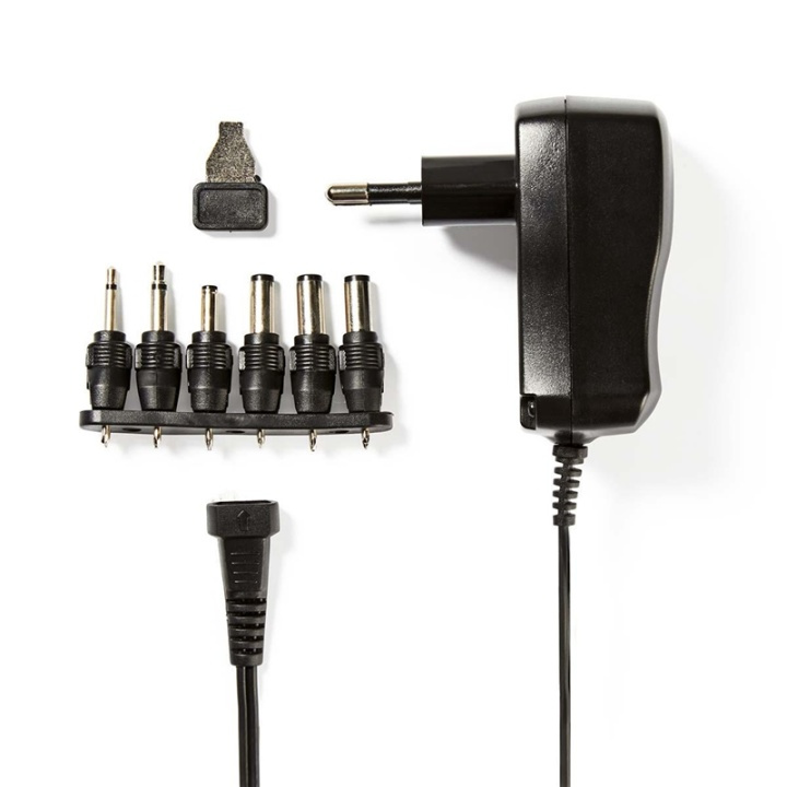 Nedis Universal AC Power Adapter | 7.2 W | 3 - 12 V DC | 1.80 m | 1.0 A | 6 plug(s) | Black in the group COMPUTERS & PERIPHERALS / Laptops & accessories / Computer chargers / Chargers for laptops / Universal at TP E-commerce Nordic AB (38-73099)