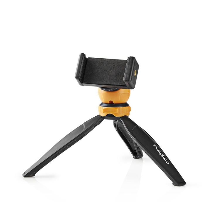 Nedis Tripod | Maximum load capacity: 1.5 kg | Minimum working height: 11.0 cm | Maximum working height: 16.0 cm | 1 Segment | Fixed | Travel bag included | ABS / Nylon | Black / Orange in the group HOME ELECTRONICS / Photo & Video / Photo equipment / Tripod at TP E-commerce Nordic AB (38-73129)