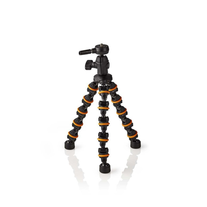 Gorilla Tripod | Maximum load capacity: 1.0 kg | 26.0 cm | 6 Segments | Ball Head | ABS / Plastic | Black / Orange in the group HOME ELECTRONICS / Photo & Video / Photo equipment / Tripod at TP E-commerce Nordic AB (38-73131)