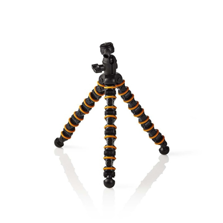 Nedis Gorilla Tripod | Maximum load capacity: 2.5 kg | 30.0 cm | 9 Segments | Ball Head | ABS / Plastic | Black / Orange in the group HOME ELECTRONICS / Photo & Video / Photo equipment / Tripod at TP E-commerce Nordic AB (38-73132)