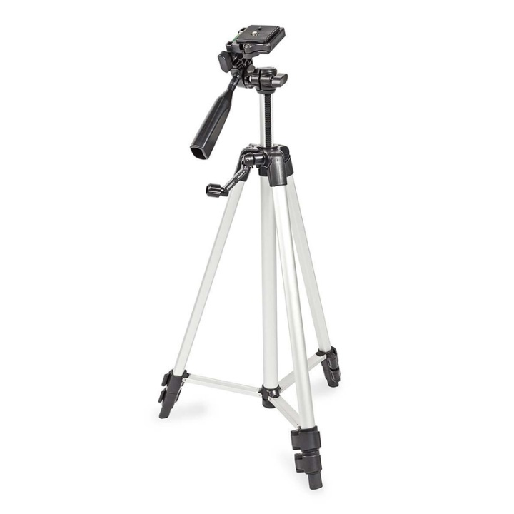 Nedis Tripod | Maximum load capacity: 3.0 kg | Minimum working height: 48 cm | Maximum working height: 133 cm | 3 Segments | Pan & Tilt | Travel bag included | ABS / Aluminium | Black / Silver in the group HOME ELECTRONICS / Photo & Video / Photo equipment / Tripod at TP E-commerce Nordic AB (38-73137)