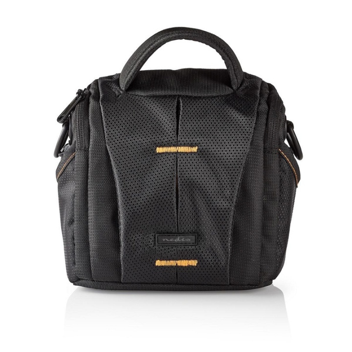 Nedis Camera Bag | Shoulder Bag | Water-repellent | 65 mm | 152 mm | 146 mm | Total number of compartments: 6 | Black / Orange in the group HOME ELECTRONICS / Photo & Video / Photo equipment / Camera bags at TP E-commerce Nordic AB (38-73151)