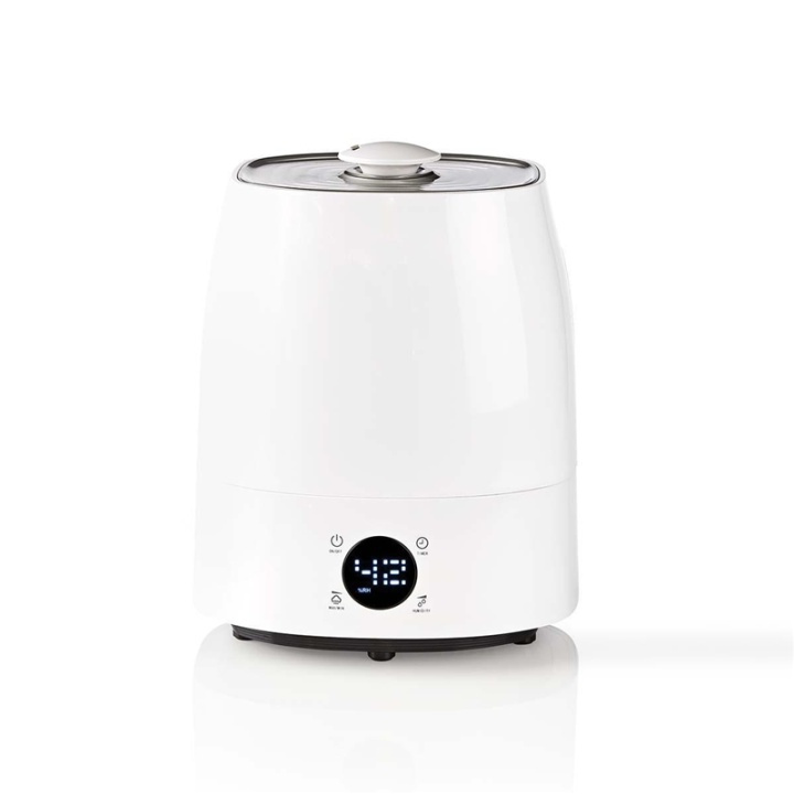 Nedis Air Humidifier | 110 W | With Cool and Warm Mist | 5.5 l | Hygrometer | Timer | Suitable for space up to: 50 m² | Grey / White in the group HOME, HOUSEHOLD & GARDEN / Fans & Climate products / Humidifiers at TP E-commerce Nordic AB (38-73333)