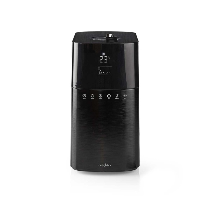 Nedis Air Humidifier | 30 W | With Cool Mist | 6 l | Hygrometer | Timer | Suitable for space up to: 50 m² | Remote control | Black in the group HOME, HOUSEHOLD & GARDEN / Fans & Climate products / Humidifiers at TP E-commerce Nordic AB (38-73334)