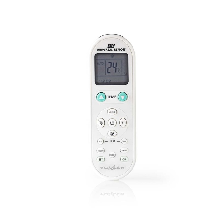 Nedis Universal Air Conditioner Remote Control | Programming functions | 2x AAA/LR03 in the group HOME, HOUSEHOLD & GARDEN / Fans & Climate products / Humidifiers & AC at TP E-commerce Nordic AB (38-73339)