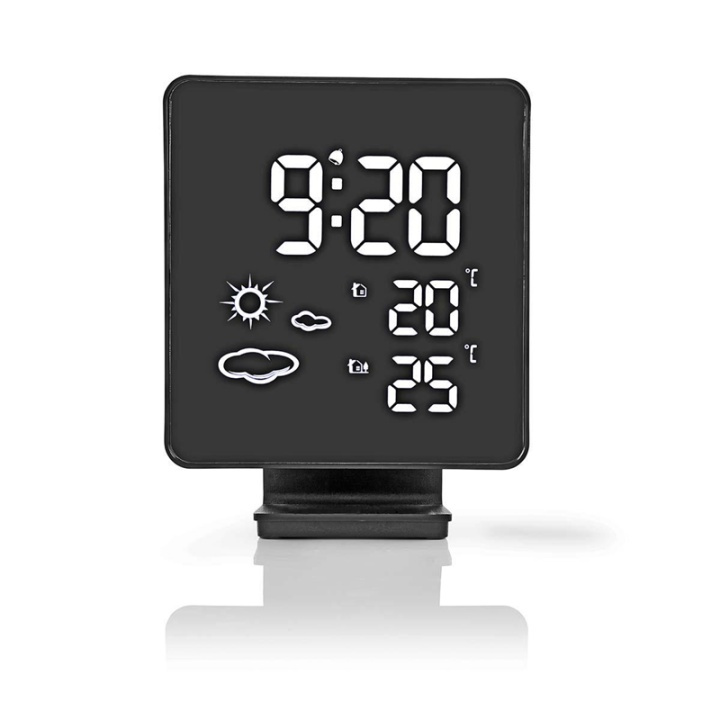 Nedis Weather Station | Indoor & Outdoor | Including wireless weather sensor | Weather forecast | Time display | Digital | Alarm clock function in the group HOME, HOUSEHOLD & GARDEN / Fans & Climate products / Thermometers & Weather stations at TP E-commerce Nordic AB (38-73343)