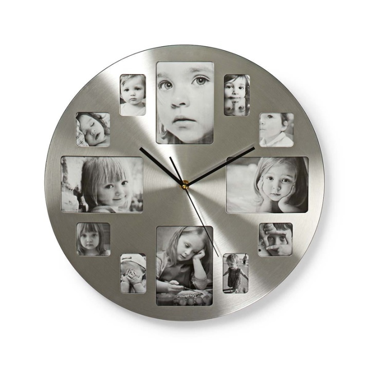 Nedis Wall Clock | Diameter: 400 mm | Metal | Silver in the group HOME, HOUSEHOLD & GARDEN / Watches & Counters / Wall clocks at TP E-commerce Nordic AB (38-73368)
