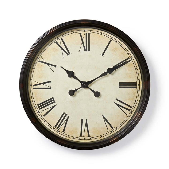 Wall Clock | Diameter: 500 mm | Plastic | Beige / Black in the group HOME, HOUSEHOLD & GARDEN / Watches & Counters / Wall clocks at TP E-commerce Nordic AB (38-73378)