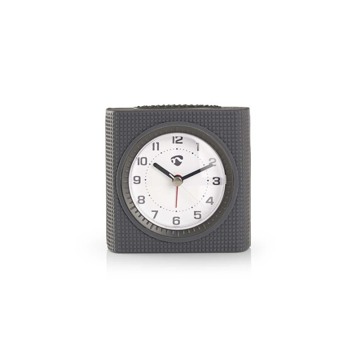 Nedis Analogue Desk Alarm Clock | Snooze function | Backlight | Grey / White in the group HOME, HOUSEHOLD & GARDEN / Watches & Counters / Alarmclocks at TP E-commerce Nordic AB (38-73398)