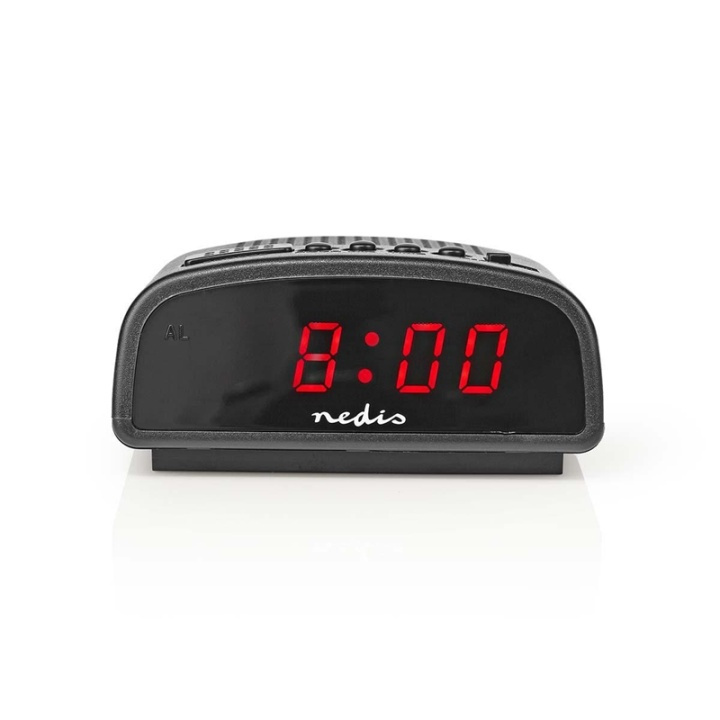 Nedis Digital Desk Alarm Clock | LED Display | Snooze function | No | Black in the group HOME, HOUSEHOLD & GARDEN / Watches & Counters / Alarmclocks at TP E-commerce Nordic AB (38-73403)