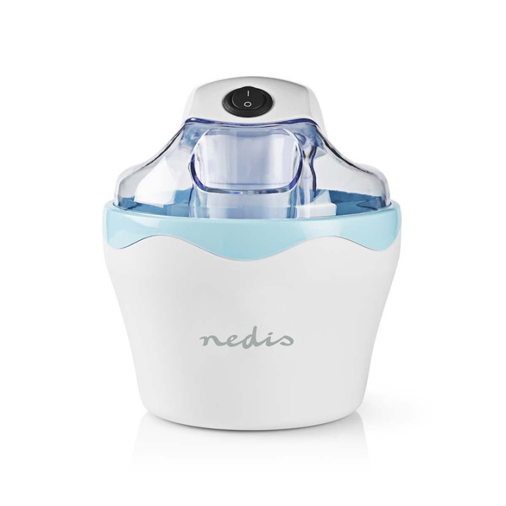 Nedis Ice Cream Maker | 1.2 l | Blue / White | Aluminium / Plastic in the group HOME, HOUSEHOLD & GARDEN / Household appliances / Ice cream machines at TP E-commerce Nordic AB (38-73430)