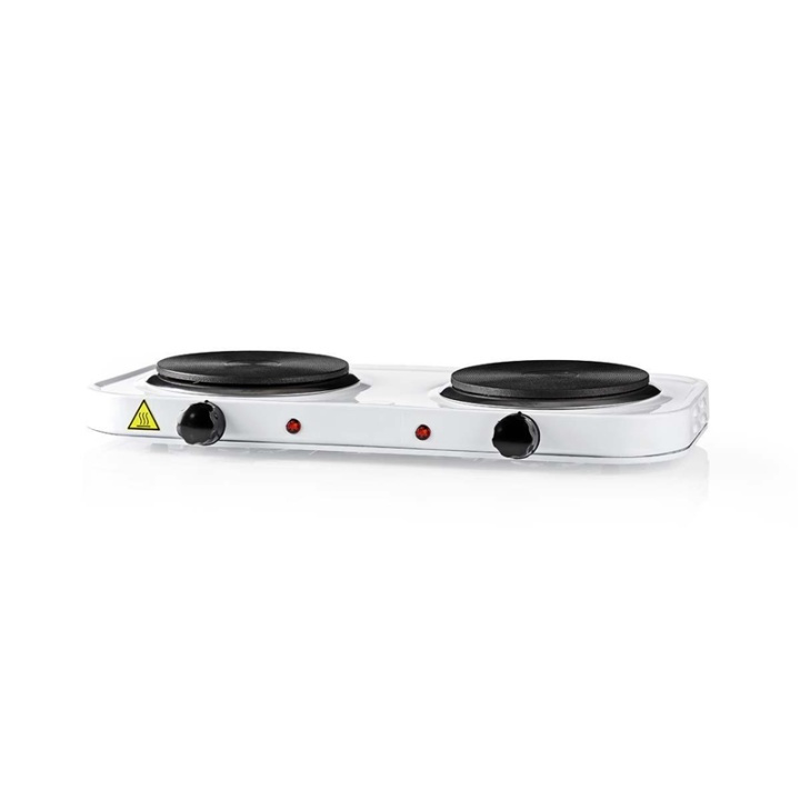 Nedis Electric Cooking Plates | Cooking zones: 2 | 2000 W | Overheating protection | White in the group HOME, HOUSEHOLD & GARDEN / Household appliances / Cooktops and Hot plates at TP E-commerce Nordic AB (38-73454)