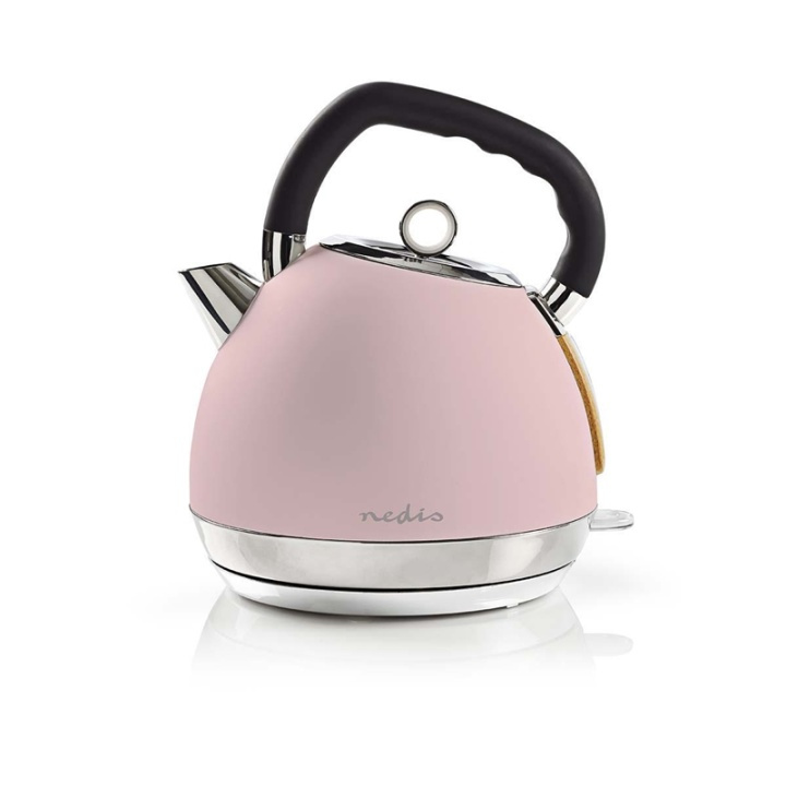 Nedis Electric Kettle | 1.8 l | Soft-Touch | Pink | Rotatable 360 degrees | Concealed heating element | Strix® controller | Boil-dry protection in the group HOME, HOUSEHOLD & GARDEN / Household appliances / Water & Juice / Kettles at TP E-commerce Nordic AB (38-73472)