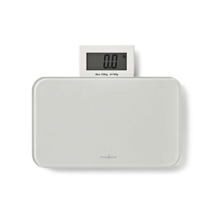 Personal Scale | Digital | White | Tempered Glass | Maximum weighing capacity: 150 kg in the group Sport, leisure & Hobby / Travel accessories / Luggage scale at TP E-commerce Nordic AB (38-73481)