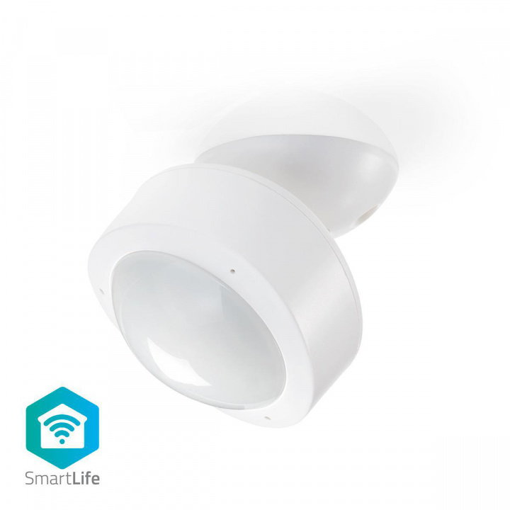 Nedis SmartLife Motion Sensor | Wi-Fi | Battery Powered / Mains Powered | Detector angle: 120 ° | Detector range: 10.0 m | White in the group HOME, HOUSEHOLD & GARDEN / Alarm & Security / Motion sensors at TP E-commerce Nordic AB (38-73507)
