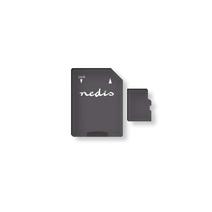 Nedis Memory Card | microSDXC | 64 GB | Write speed: 90 MB/s | Read speed: 45 MB/s | UHS-I | SD adapter included in the group HOME ELECTRONICS / Storage media / Memory cards / MicroSD/HC/XC at TP E-commerce Nordic AB (38-73527)
