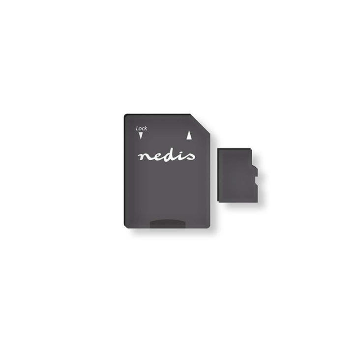 Nedis Memory Card | microSDHC | 32 GB | Write speed: 90 MB/s | Read speed: 45 MB/s | UHS-I | SD adapter included in the group HOME ELECTRONICS / Storage media / Memory cards / MicroSD/HC/XC at TP E-commerce Nordic AB (38-73529)