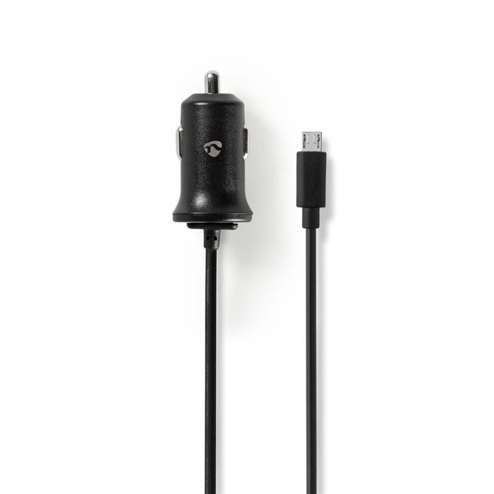 Nedis Car Charger | 1x 2.4 A | Number of outputs: 1 | Micro USB (Fixed) Cable | 1.00 m | Single Voltage Output in the group SMARTPHONE & TABLETS / Chargers & Cables / Car chargers / Car chargers micro-USB at TP E-commerce Nordic AB (38-73557)