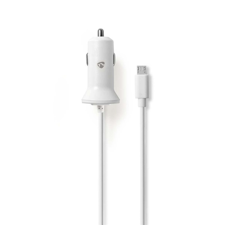 Nedis Car Charger | 1x 2.4 A | Number of outputs: 1 | Micro USB (Fixed) Cable | 1.00 m | Single Voltage Output in the group SMARTPHONE & TABLETS / Chargers & Cables / Car chargers / Car chargers micro-USB at TP E-commerce Nordic AB (38-73558)