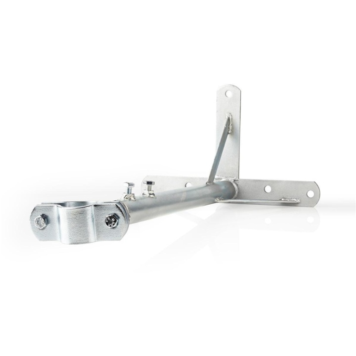 Nedis Satellite Wall Mount | Minimum wall distance: 550 mm | Maximum wall distance: 950 mm | Distance to wall: 0.00 mm | Diameter clamp: 32 - 42 mm | Steel | Silver in the group HOME ELECTRONICS / Audio & Picture / TV & Accessories / Antennas & Accessories at TP E-commerce Nordic AB (38-73661)