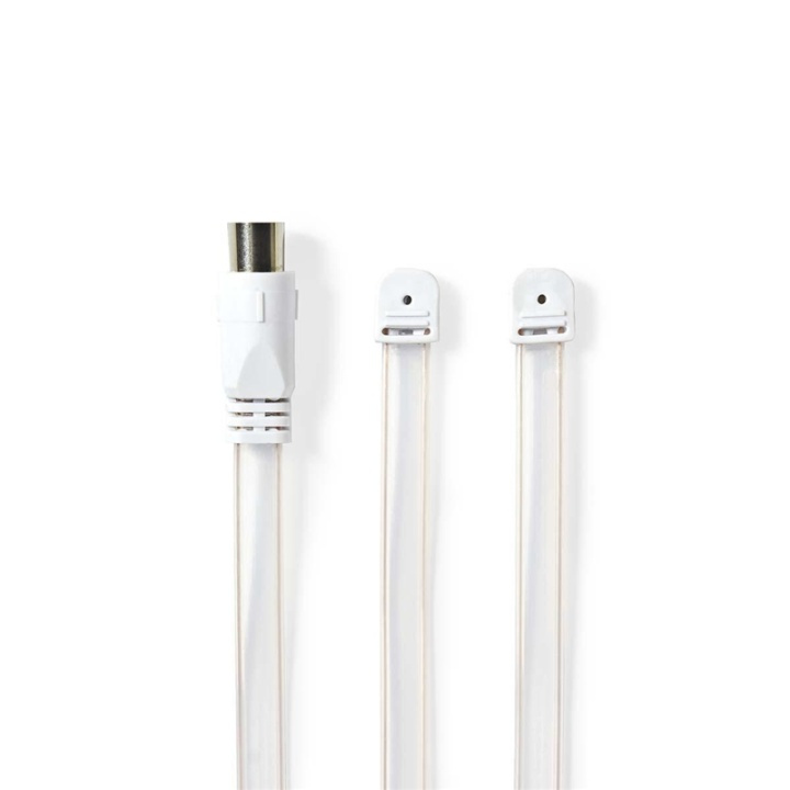 Nedis Coax Cable | IEC (Coax) Male | Open | Nickel Plated | 50 Ohm | Unshielded | 1.90 m | Flat | PVC | White | Box in the group HOME ELECTRONICS / Audio & Picture / Home cinema, Hifi & Portable / Radio & Alarm clocks / Radio at TP E-commerce Nordic AB (38-73663)