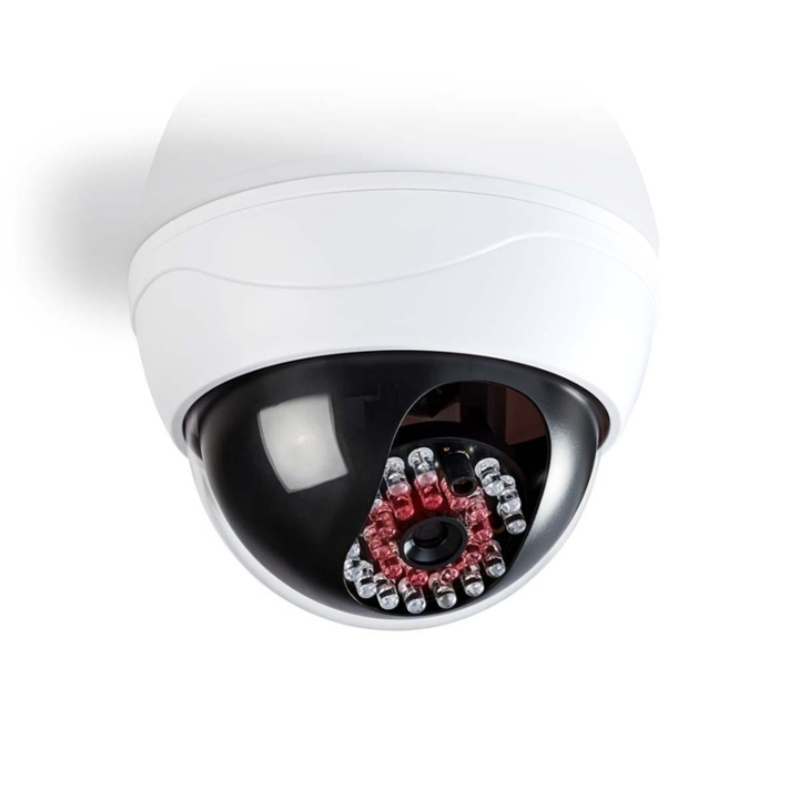 Nedis Dummy Security Camera | Dome | Battery Powered | Indoor | White in the group HOME, HOUSEHOLD & GARDEN / Alarm & Security / Security cameras / Camera dummies at TP E-commerce Nordic AB (38-73678)