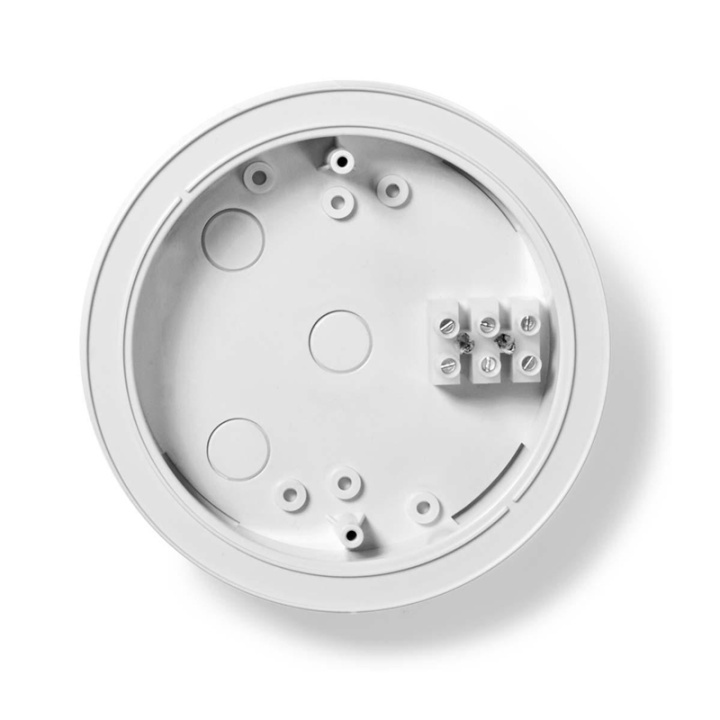 Nedis Detector Mount | Diameter: 128 mm | Screw and Plug | White in the group HOME, HOUSEHOLD & GARDEN / Alarm & Security / Fire, smoke, gas / Accessories at TP E-commerce Nordic AB (38-73744)
