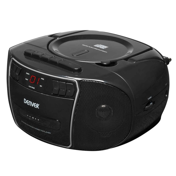 Denver Boombox med FM/CD/KASSETT in the group HOME ELECTRONICS / Audio & Picture / Home cinema, Hifi & Portable / Portable audio players / CD-players at TP E-commerce Nordic AB (38-74091)
