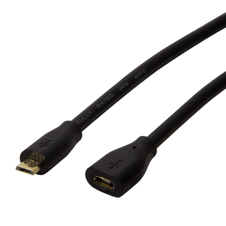 LogiLink Förlängningskabel MicroUSB 3m in the group COMPUTERS & PERIPHERALS / Computer cables / USB / Micro-USB / Cables at TP E-commerce Nordic AB (38-74237)