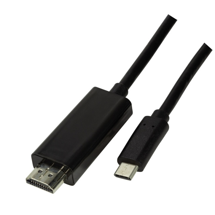 LogiLink USB-C -> HDMI 2.0 4K 1,8 m in the group HOME ELECTRONICS / Cables & Adapters / HDMI / Adapters at TP E-commerce Nordic AB (38-74253)