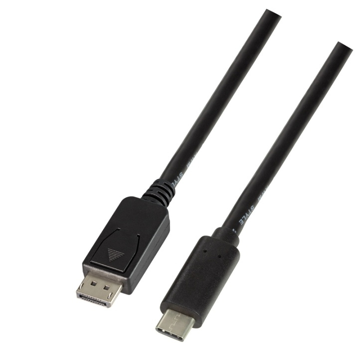 LogiLink USB-C -> DisplayPort 1.2 1,8m in the group COMPUTERS & PERIPHERALS / Computer cables / DisplayPort / Cables at TP E-commerce Nordic AB (38-74256)