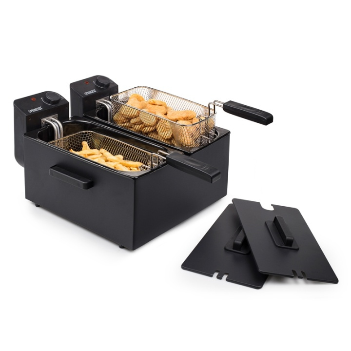 <p><strong>A double fryer with extra volume: 2x3 liters, with two cooling zones.</strong></p><p>The cooling zones ensure that leftovers do not stick: for better taste and less odor! The temperature can be regulated separately. Two inner pans ensure that d in the group HOME, HOUSEHOLD & GARDEN / Household appliances / Airfryers & Fryers at TP E-commerce Nordic AB (38-74329)