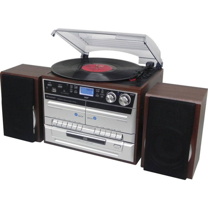 Soundmaster Stereo CD/Vinyl/Tape/Bluetooth in the group HOME ELECTRONICS / Audio & Picture / Home cinema, Hifi & Portable / Compact stereo & Record players at TP E-commerce Nordic AB (38-74365)