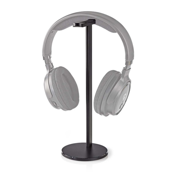 Nedis Headphones Stand | Aluminium | Black in the group HOME ELECTRONICS / Audio & Picture / Headphones & Accessories / Accessories at TP E-commerce Nordic AB (38-74425)
