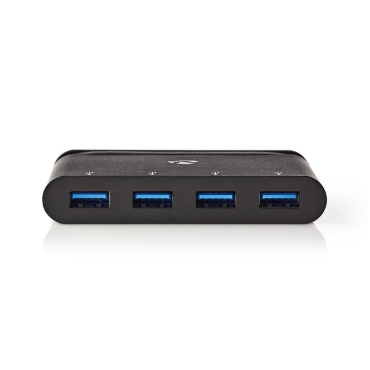 Nedis USB Adapter | USB 3.2 Gen 1 | USB-C™ Male | 4x USB-A | Nickel Plated | Black | Window Box with Euro Lock in the group COMPUTERS & PERIPHERALS / Computer accessories / USB-Hubs at TP E-commerce Nordic AB (38-74441)