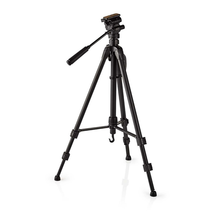 Nedis Tripod | Maximum load capacity: 3.0 kg | Minimum working height: 60.0 cm | Maximum working height: 165.0 cm | 3 Segments | Pan & Tilt | Travel bag included | Self levelling feet | ABS / Aluminium | Black in the group HOME ELECTRONICS / Photo & Video / Photo equipment / Tripod at TP E-commerce Nordic AB (38-74543)