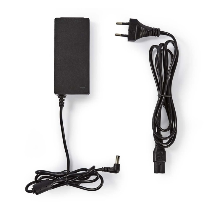 CCTV Power Adapter | 5.0 A | 12 V DC | 5.5 x 2.1 mm Male | Male | 2.60 m | Black in the group HOME, HOUSEHOLD & GARDEN / Electricity & Lighting / Power adapters at TP E-commerce Nordic AB (38-74561)