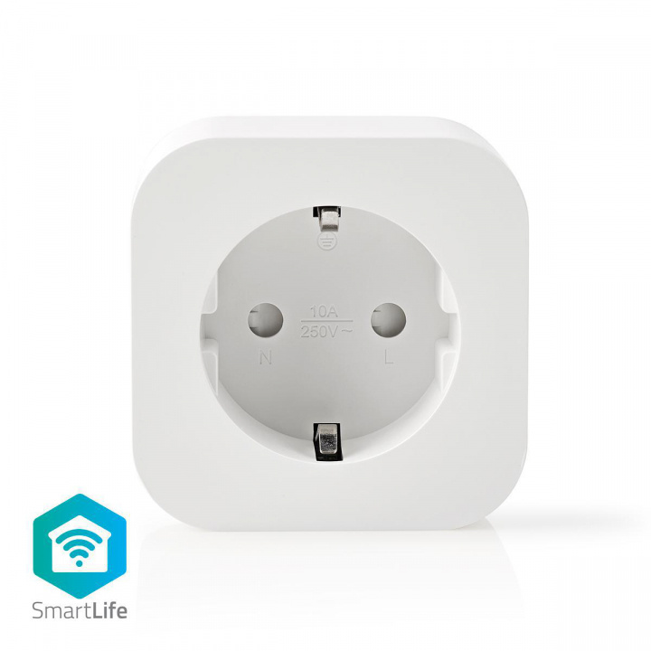 Nedis SmartLife Smart Plug | Wi-Fi | 2500 W | Plug with earth contact / Type F (CEE 7/7) | -10 - 45 °C | Android™ / IOS | White in the group HOME, HOUSEHOLD & GARDEN / Smart home / Smart plugs at TP E-commerce Nordic AB (38-74600)