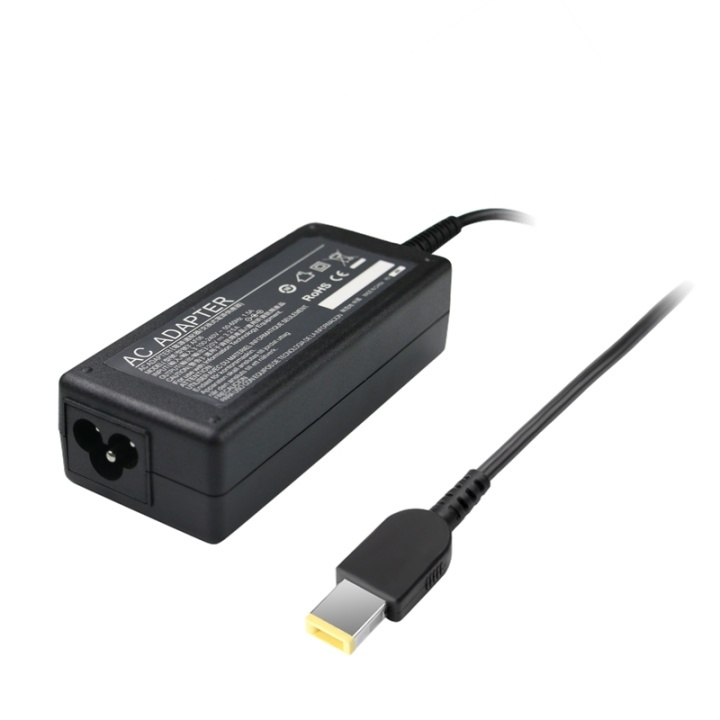 Power adapter for Lenovo T570/T470/L470, 65W, 3,25A, black in the group COMPUTERS & PERIPHERALS / Laptops & accessories / Computer chargers / Chargers for laptops / IBM/Lenovo at TP E-commerce Nordic AB (38-74771)